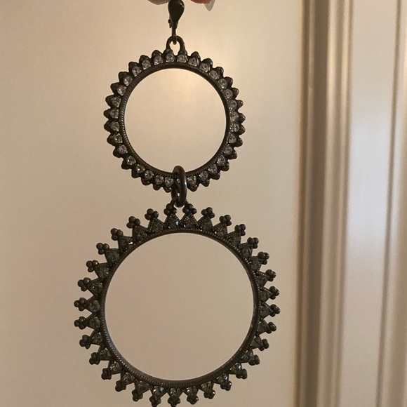 Blue ruby earrings - Picture 2 of 2